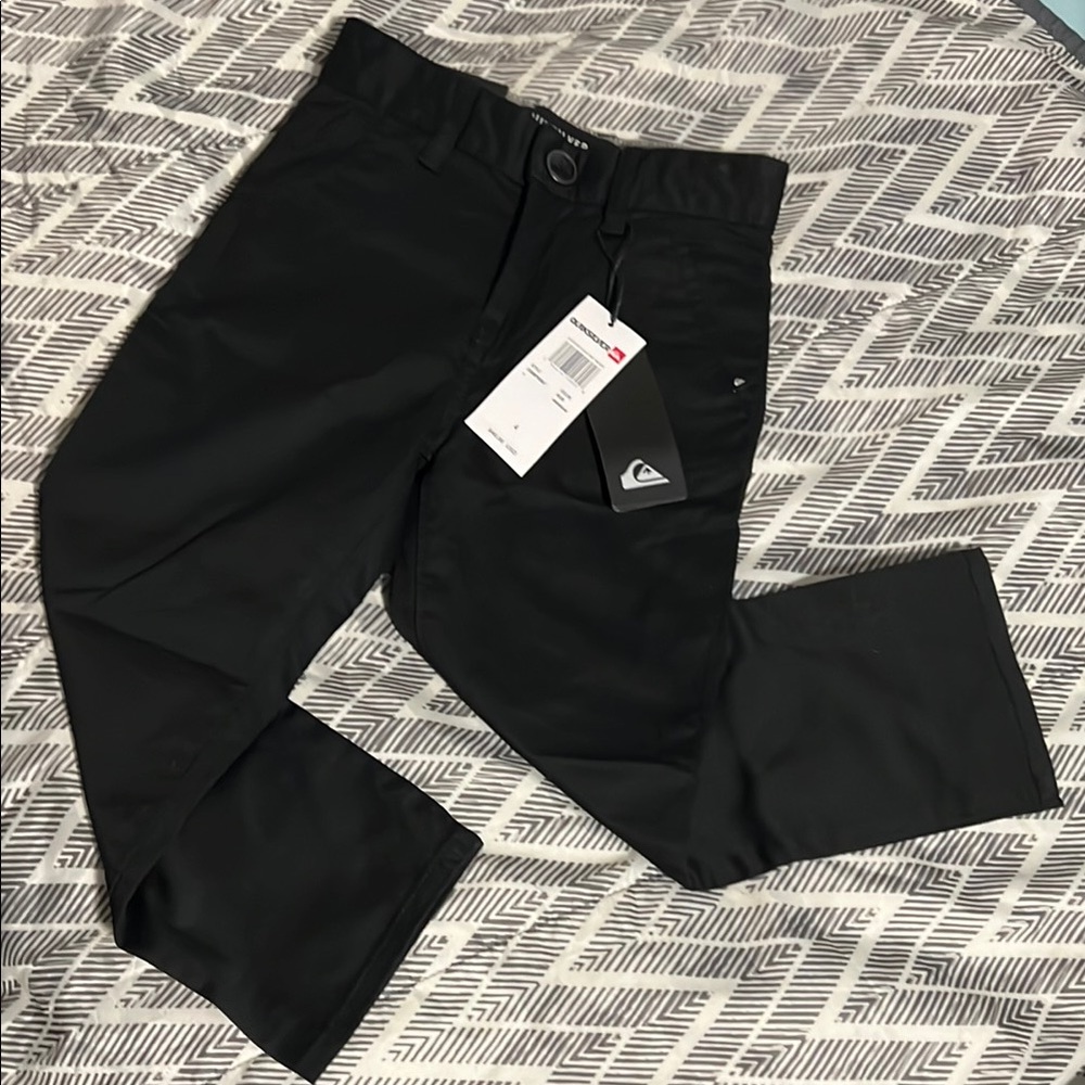 Quiksilver boys 4 Black Everyday Union Pants NWT